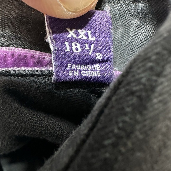 Robert Graham Shirt Mens 2XL Black Abstract Cuff Line Stretch Square Preppy Corp - Picture 10 of 11